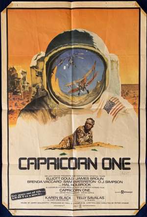 Capricorn One Poster Original One Sheet 1977 James Brolin Mars Mission