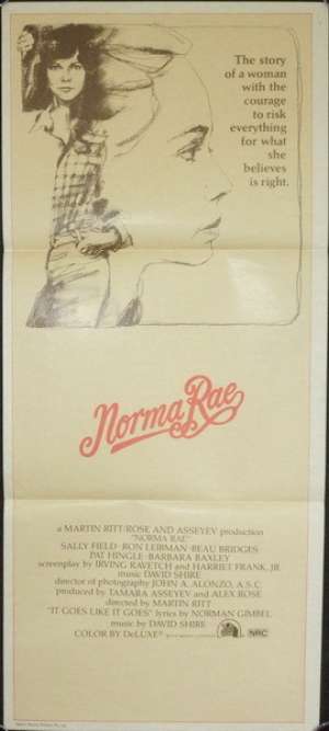 Norma Rae Movie Poster Original Daybill Sally Field