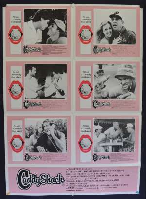 Caddyshack Poster Original Photosheet 1980 Chevy Chase Bill Murray Golf