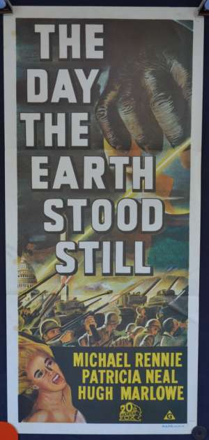 The Day The Earth Stood Still Daybill Poster 1970&#039;s Re Issue