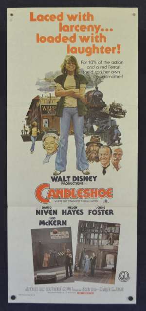 Candleshoe Poster Original Daybill 1977 Jodie Foster David Niven Disney