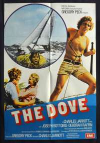 The Dove Poster Original British One Sheet 1974 Joseph Bottoms Gregory Peck