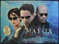 The Matrix 1999 British Quad movie poster Rare Keanu Reeves Laurence Fishburne
