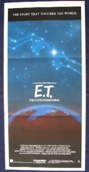 E.T. The Extra-Terrestrial movie poster Daybill 1985 RI