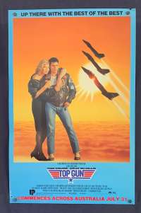 Top Gun Movie Poster Original Rolled Special Advance 1986 Tom Cat Jets