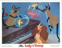 Lady And The Tramp Lobby Card 2 Original 11x14 Disney 1980 Re-Issue
