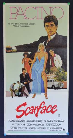 Scarface Poster Al Pacino 1983 Australian Daybill Movie poster