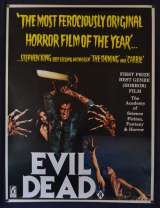 Evil Dead Poster Original One Sheet ROLLED Never Folded 1981 Bruce Campbell