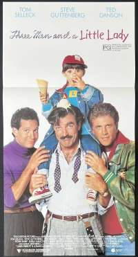 Three Men And a Little Lady Poster Original Daybill 1990 Tom Selleck