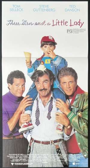 Three Men And a Little Lady Poster Original Daybill 1990 Tom Selleck