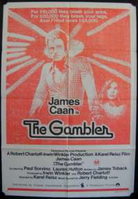 Gambler, The One Sheet Australian Movie poster