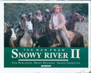 The Man From Snowy River 2 Photosheet Lobby 2 Original 11x14 1988