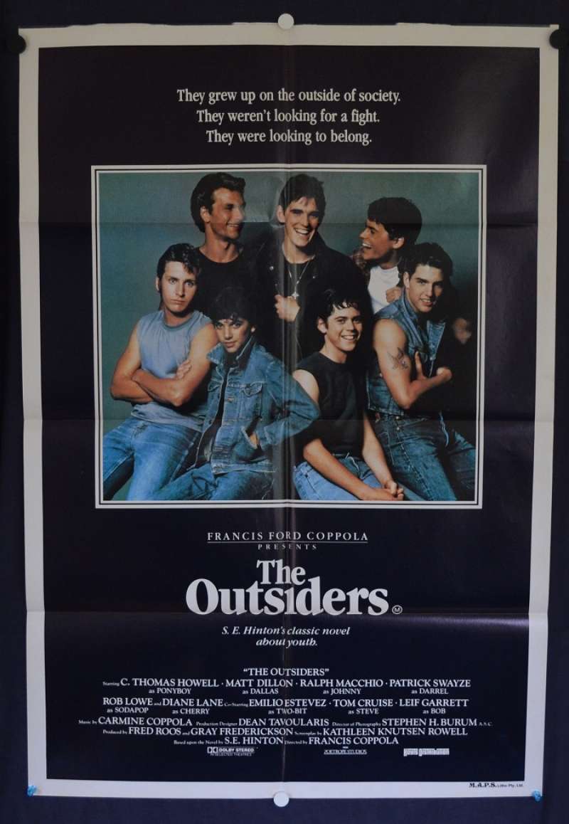 The outsiders Tom Cruise vintage movie poster print 