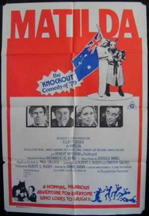 Matilda 1978 One Sheet movie poster Elliott Gould Robert Mitchum