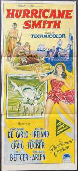Hurricane Smith Poster Daybill Original 1952 Yvonne De Carlo