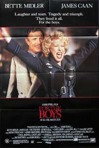 For The Boys Poster Original One Sheet 1991 Bette Midler James Caan