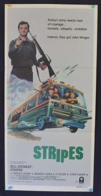 Stripes Daybill Poster Original 1981 Bill Murray John Candy Harold Ramis