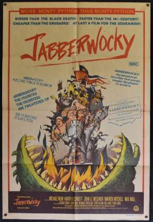 Jabberwocky Poster One Sheet Original 1977 Monty Python Michael Palin Terry Jones