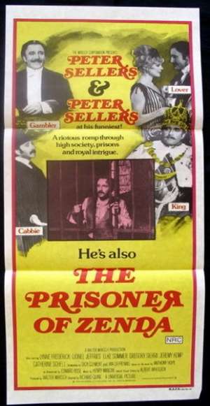 The Prisoner Of Zenda 1979 Peter Sellers Daybill movie poster