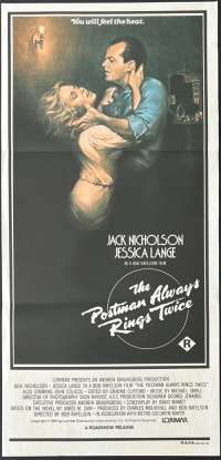 The Postman Always Rings Twice Poster Original Daybill 1981 Jack Nicholson Lange