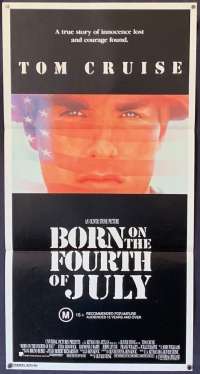Born On The Fourth Of July Poster Original Daybill 1989 Tom Cruise Vietnam