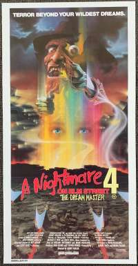 A Nightmare On Elm Street 4 Poster Daybill Original Horror Robert Englund