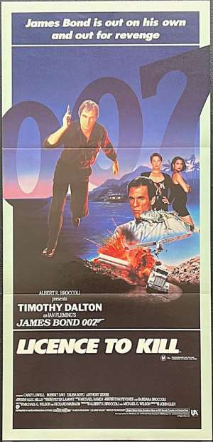 License To Kill Poster Original Daybill 1989 Timothy Dalton James Bond 007