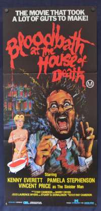 Bloodbath At The House Of Death Poster Original Daybill 1983 Vincent Price