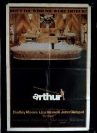 Arthur Movie Poster Original USA One Sheet 1981 Dudley Moore Liza Minnelli