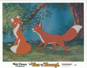 The Fox And The Hound Lobby Card 3 USA 11x14 Original 1981 Disney