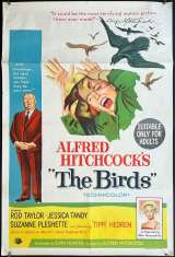 The Birds Poster One Sheet Original Rare 1963 Alfred Hitchcock