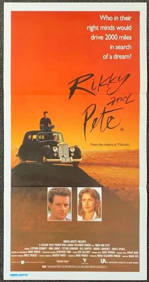 Rikky And Pete Poster Original Daybill 1988 Stephen Kearney Nadia Tass