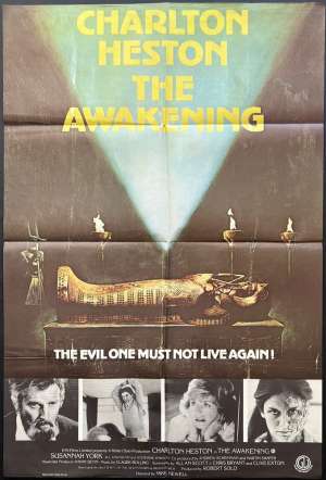 The Awakening Movie Poster Original One Sheet 1980 Charleton Heston Horror