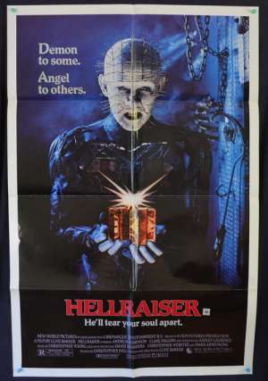 Hellraiser 1987 One Sheet movie poster Andrew Robinson Clive Barker