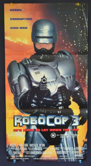 RoboCop 3 1993 movie poster Daybill Nancy Allen
