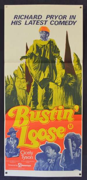 Bustin Loose Movie Poster Original Daybill 1981 Richard Pryor Cicely Tyson