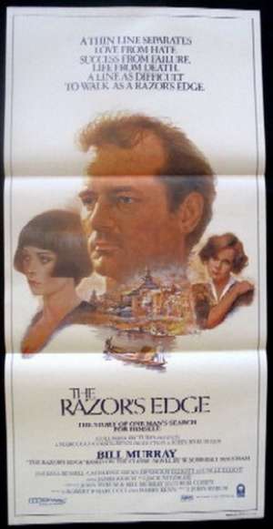 The Razor&#039;s Edge 1984 Bill Murray Tom Jung Artwork Daybill movie poster