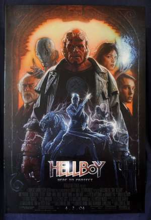 Hellboy 2004 One Sheet movie poster rolled Style B Drew Struzan Art