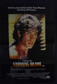 Staying Alive Poster Original One Sheet 1983 John Travolta No Border