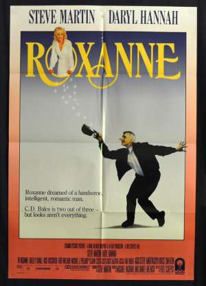 Roxanne 1987 One Sheet Movie Poster Steve Martin Daryl Hannah Fred Schepisi