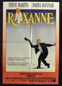 Roxanne 1987 One Sheet Movie Poster Steve Martin Daryl Hannah Fred Schepisi