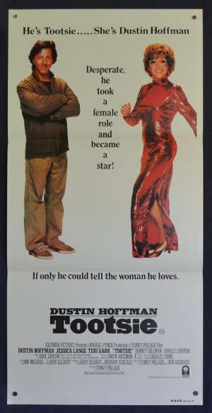 Tootsie poster Rare Original Daybill Dustin Hoffman Jessica Lange Bill Murray