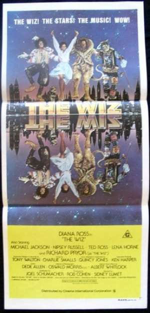 The Wiz Poster Original Daybill Rare 1978 Michael Jackson Diana Ross