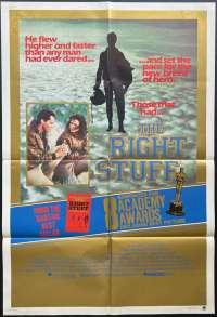 The Right Stuff 1983 One Sheet movie poster Ed Harris Sam Shepard Barbara Hershey Space Program