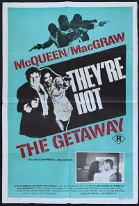 The Getaway Poster Original One Sheet Rare Art 1972 Steve McQueen Ali MacGraw