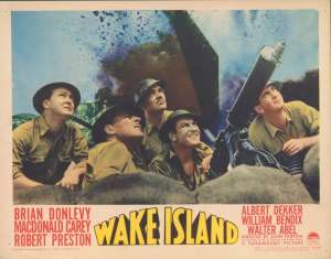 Wake Island Lobby Card 1 USA 11x14 Original 1942 Rare William Bendix