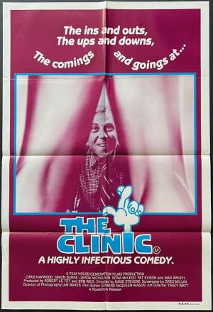 The Clinic Movie Poster One Sheet Original 1982 Chris Haywood Simon Burke