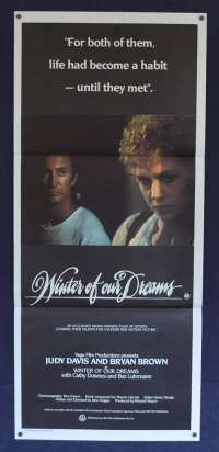 Winter Of Our Dreams 1981 Daybill movie poster Bryan Brown Judy Davis
