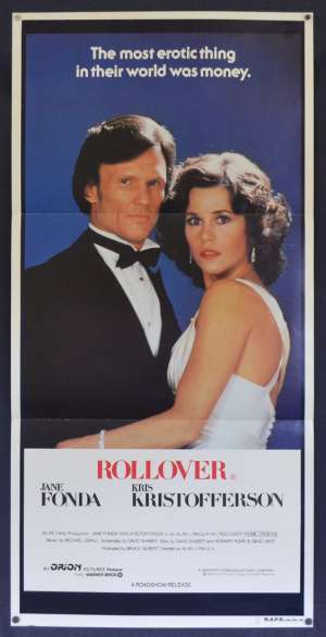 Rollover poster Daybill Jane Fonda Kris Kristofferson Alan J. Pakula