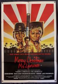 Merry Christmas Mr Lawrence Movie Poster Original One Sheet David Bowie Tom Conti